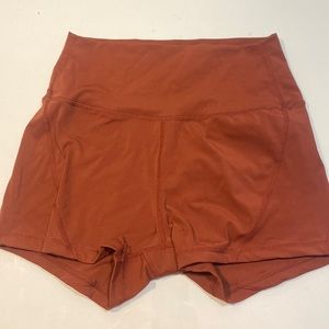 Born Primitive High Waisted Shorts Burnt Red
